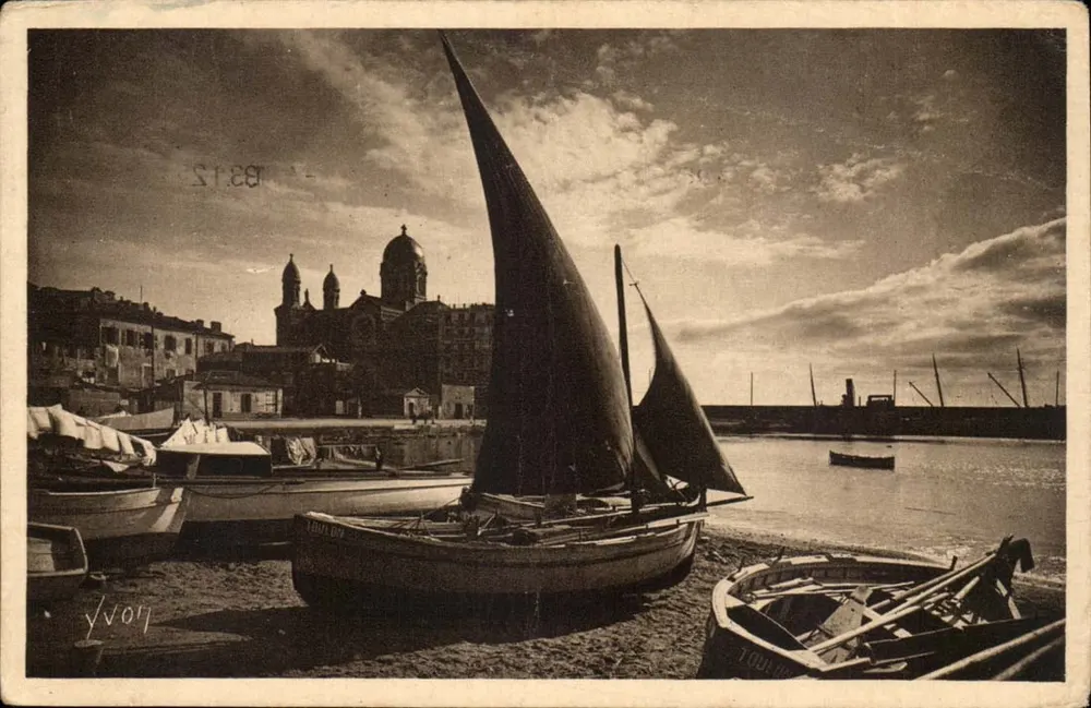 Der Hafen und Notre-Dame de la Victoire — Saint-Raphaël — Les Éditions d'Art Yvon, n° 1312 - Vorderseite