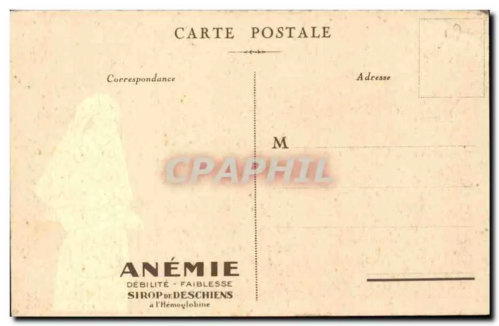 Paris — Igreja da Madeleine — Oferecida por Hémoglobine Deschiens - Verso