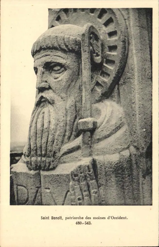 Sint Benedictus, patriarch van de monniken van het Westen — 480-543 — Unis-France, nr. 13 - Voorkant
