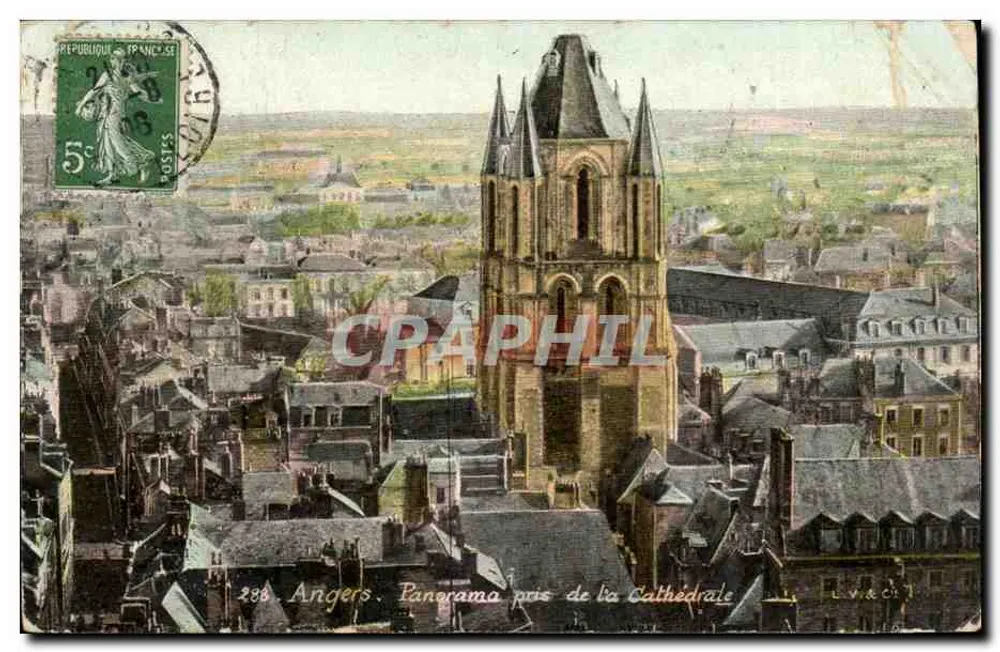 Angers. Panorama preso dalla Cattedrale — L.V.&Cie, n°288 - Recto