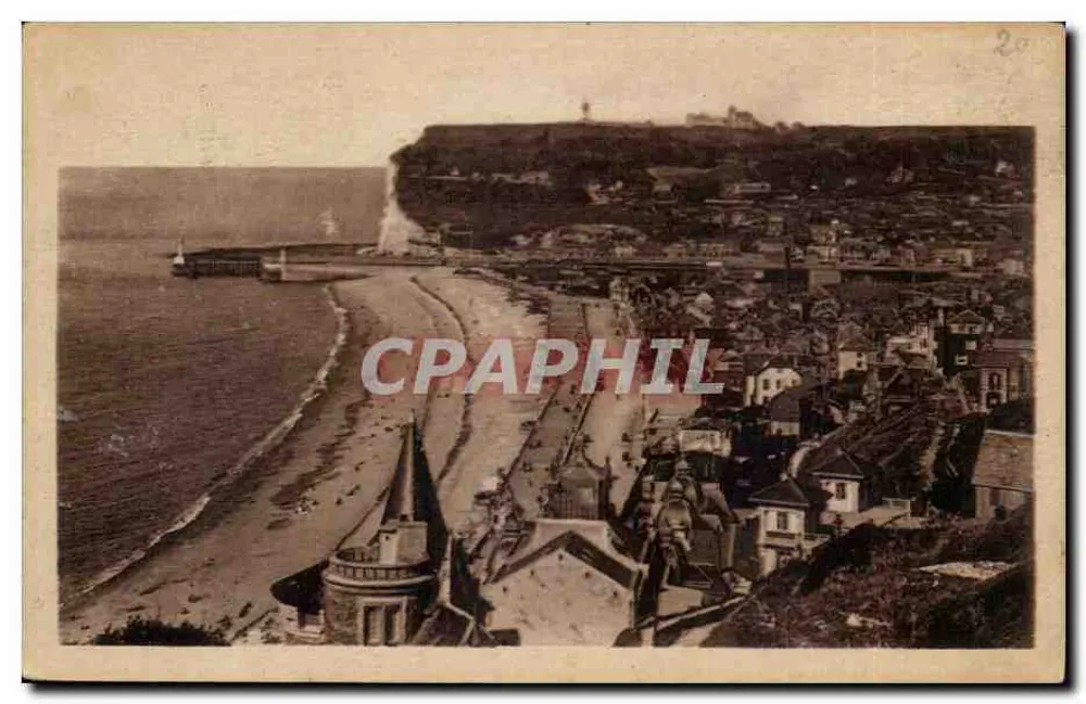 Fécamp — Allgemeiner Blick vom unteren Kliff — Cie des Arts Photographiques - Vorderseite