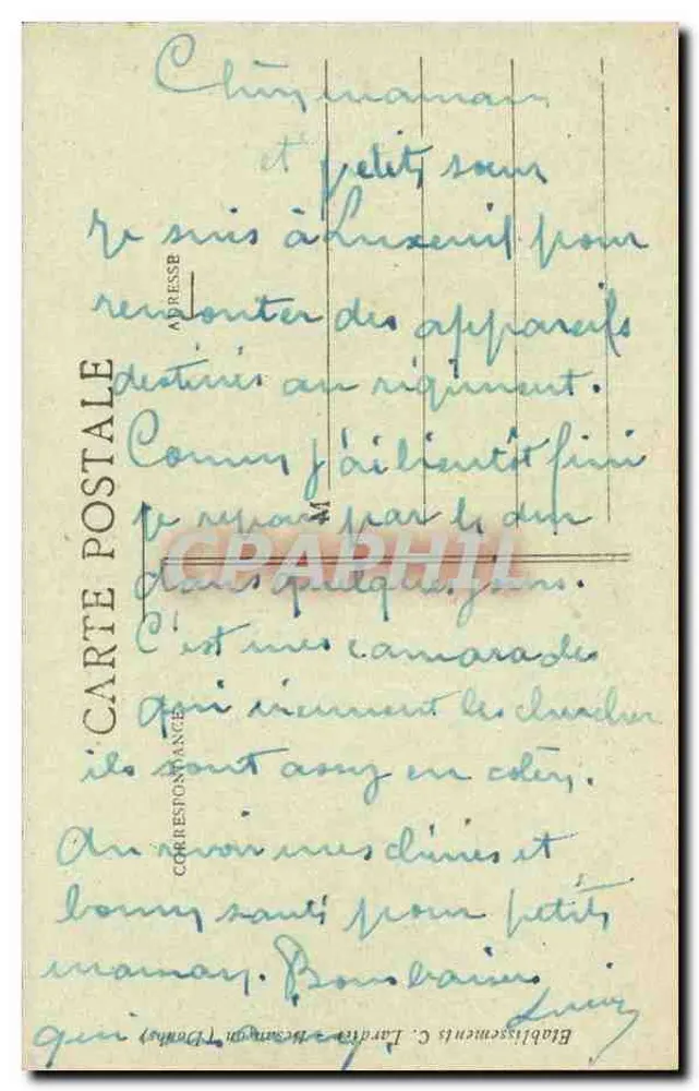 Luxeuil-les-Bains — Fontaine Netuno — C.L.B. 22 - Verso
