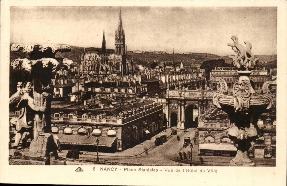 NANCY - Place Stanislas - Ansicht des Rathauses - Vorderseite