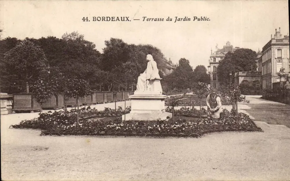 Bordeaux — Terraço do Jardim Público — editor C. Jeannette - Bennois - Frente