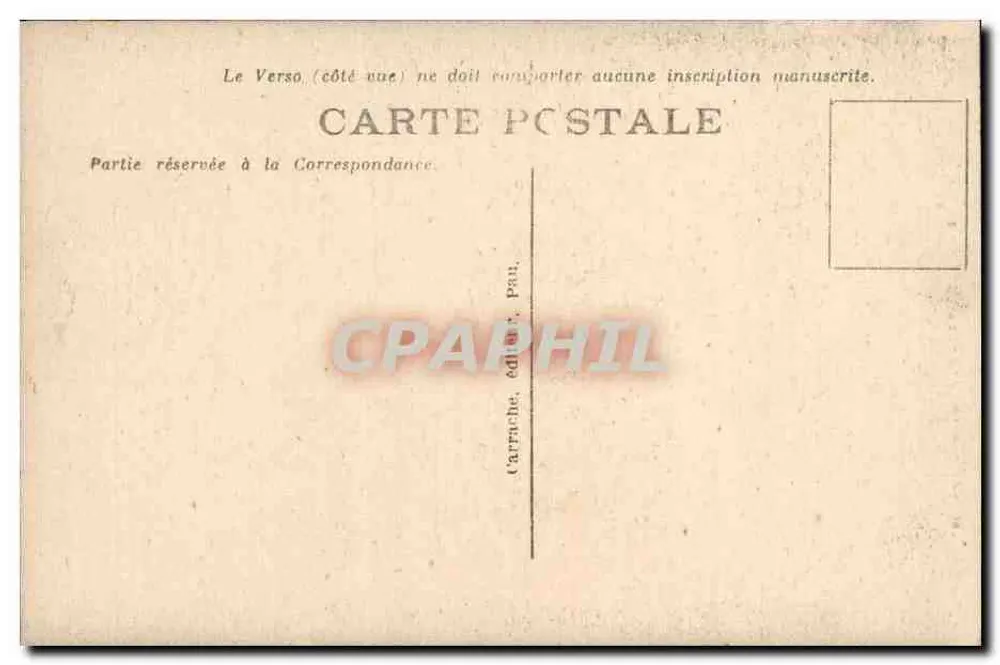 Eaux-Bonnes - Cachoeira do Valentin — C.C. - 33 — editor Carrache, Pau - Verso