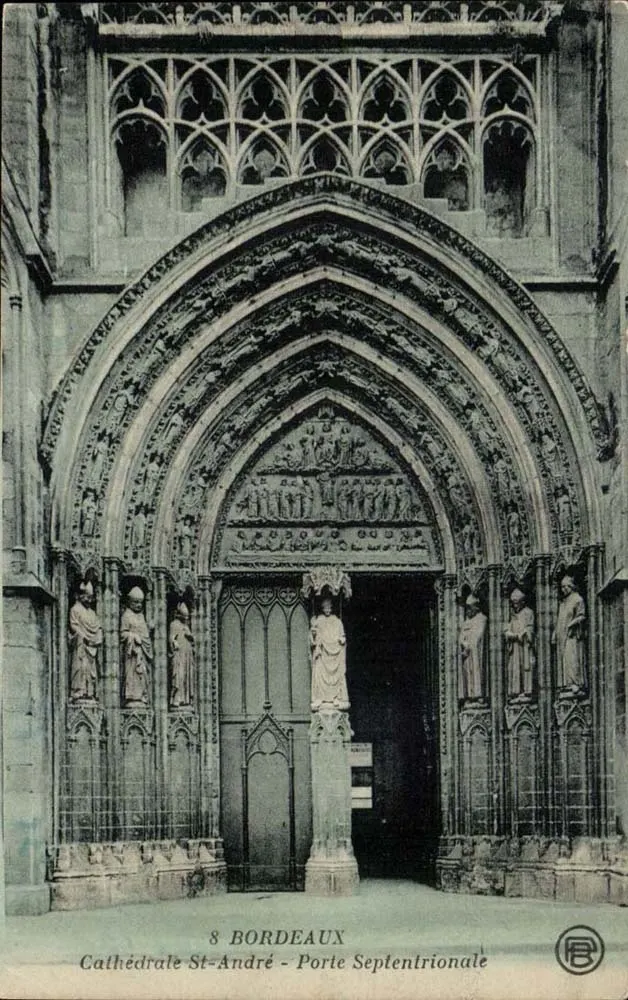 Bordeaux - Kathedrale Saint-André - Nordtor — Verlag RB, Nr. 8 - Vorderseite