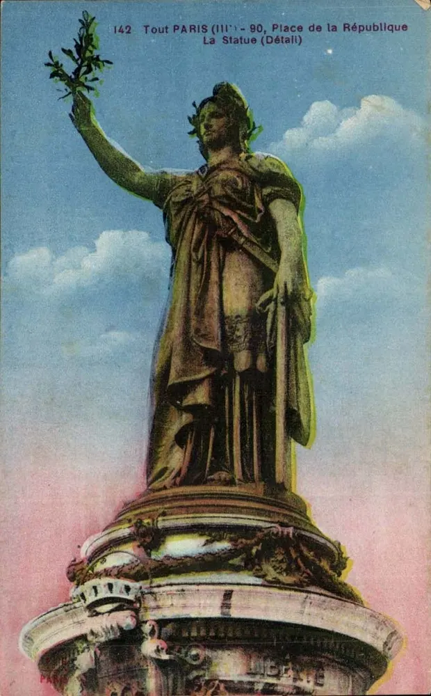 Platz der Republik — Statue der Freiheit — Alles Paris (III) - 90, n°142 - Vorderseite
