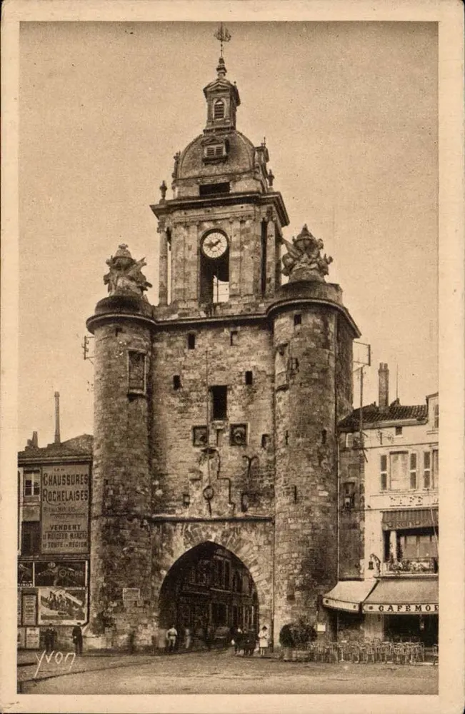 La Rochelle — Turm der Großen Uhr — Kunstausgabe YVON, Naully - Vorderseite
