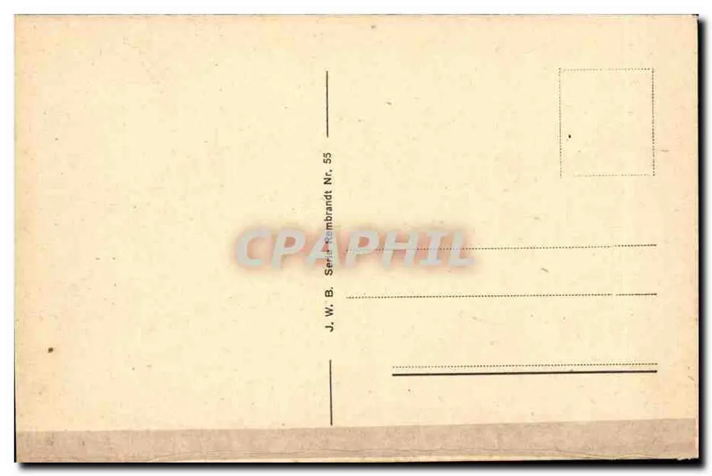 Berlin — Friedrichsbrücke und Nationalhallen — J.W.B. Serienbrandt Nr. 55 - Rückseite