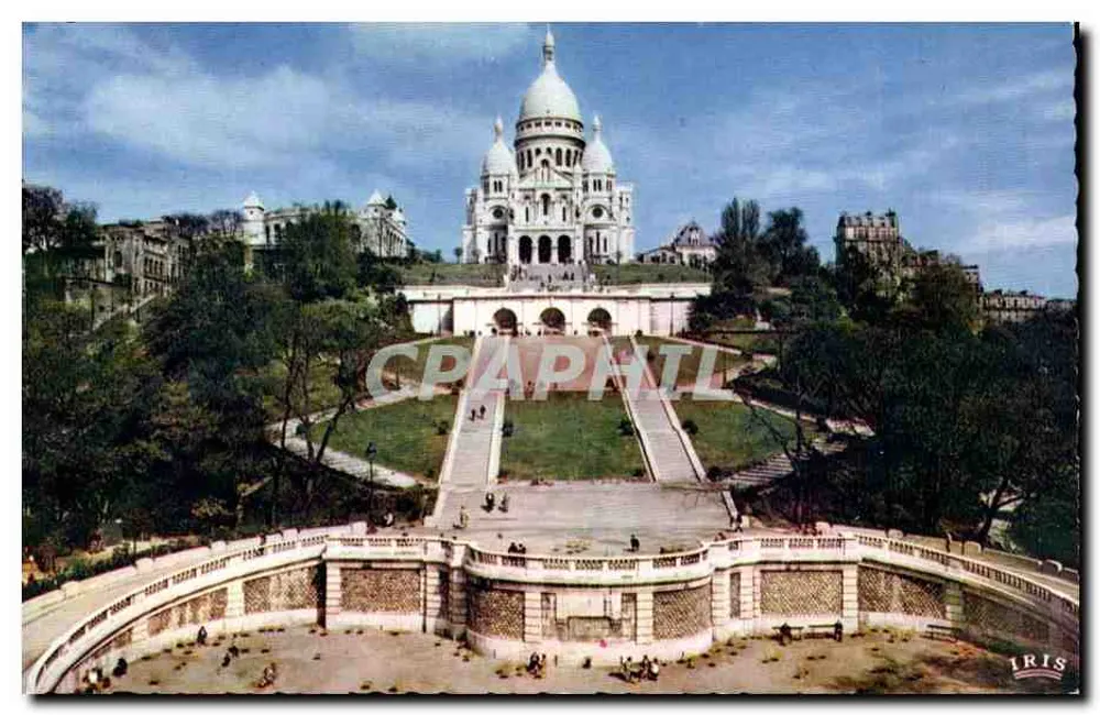 Sacré-Cœur de Montmartre — Panoramablick — Verlag IRIS, Seriennummer nicht sichtbar - Vorderseite