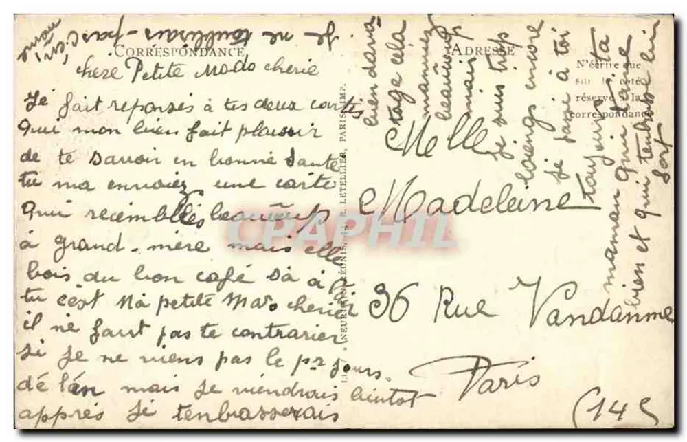 Lisieux — Die Kathedrale und die Place Thiers — LL - Rückseite