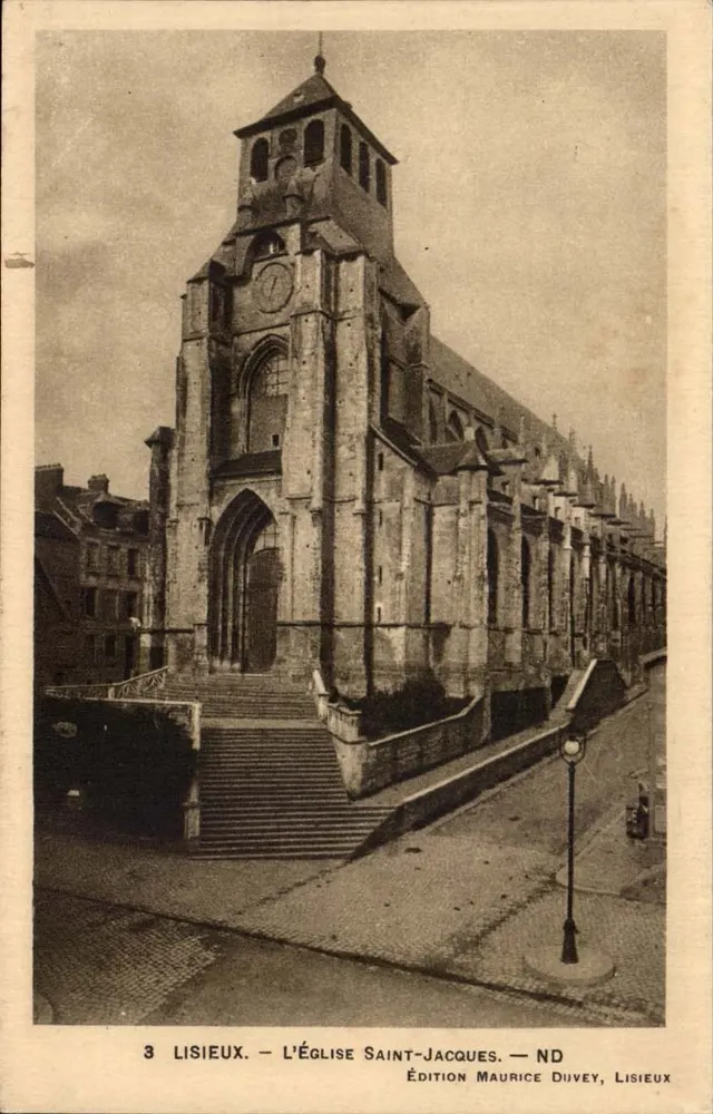 Lisieux — A Igreja de São Jacó — Edição Maurice Duvey, Lisieux - Frente