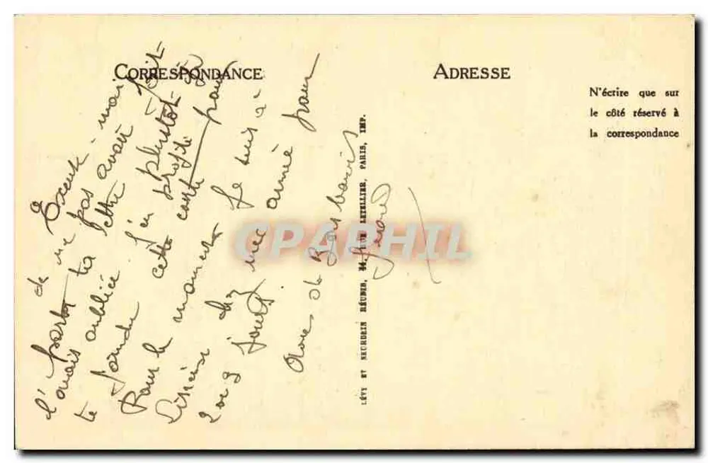 Lisieux — A Igreja de São Jacó — Edição Maurice Duvey, Lisieux - Verso