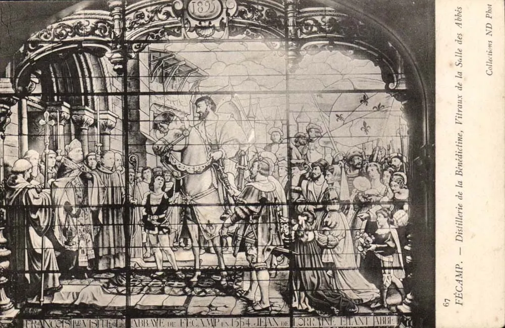 Fécamp — Besuch von François Ier in der Abtei im Jahr 1554 — Distillérie de la Bénédictine, Fitravaux, Fitravaux Phot - Vorderseite