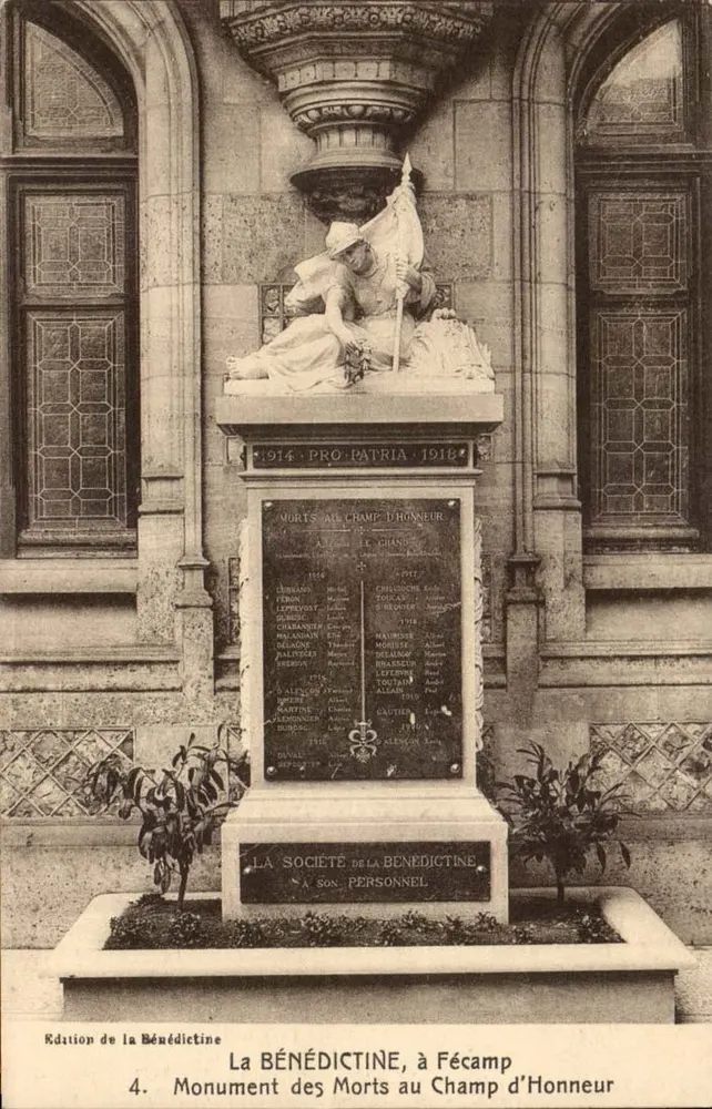 Gedenkstein der Toten am Champ d'Honneur — Fécamp — Edition der Benedictine n°4 - Vorderseite