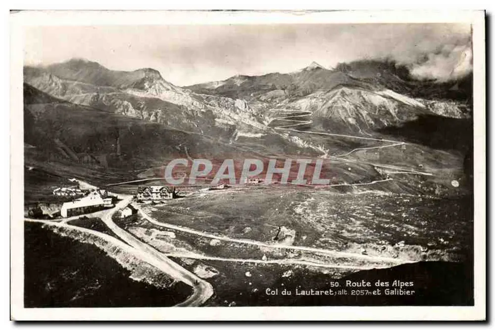 Col du Lautaret — Route des Alpes, Höhe 2057 m — Éditions Imbert, n°50 - Vorderseite
