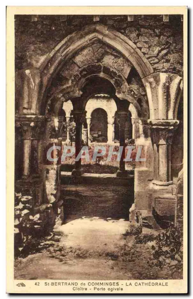 St-Bertrand de Comminges - La Cattedrale - Cloître - Porte ogivale - Recto