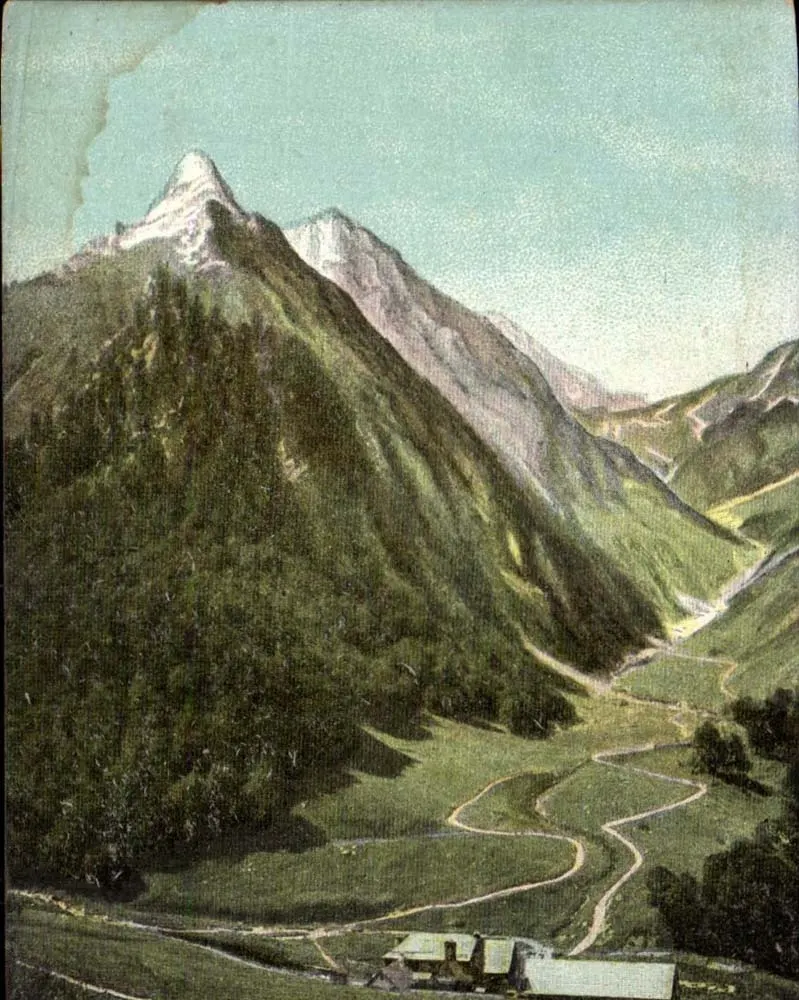 Mont Blanc — Panoramablick — Verlag nicht sichtbar - Vorderseite