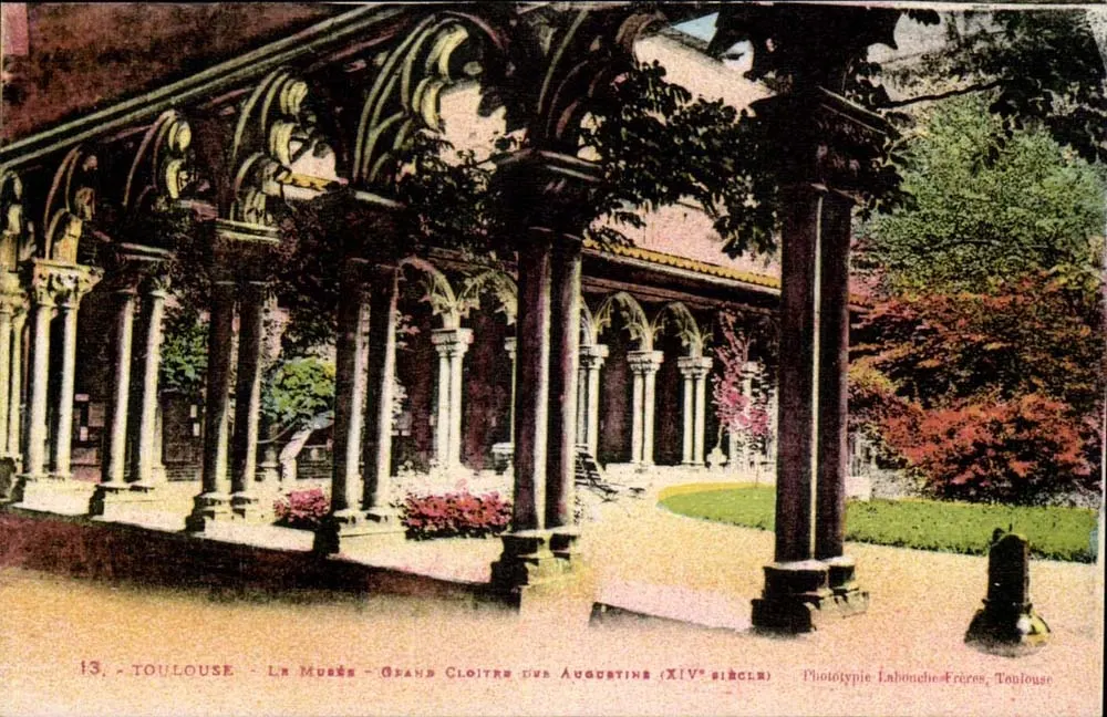 Toulouse - Das Museum - Großer Cloister der Augustiner (15. Jahrhundert) — Phototypie Labonche-Frères, Toulouse - Vorderseite