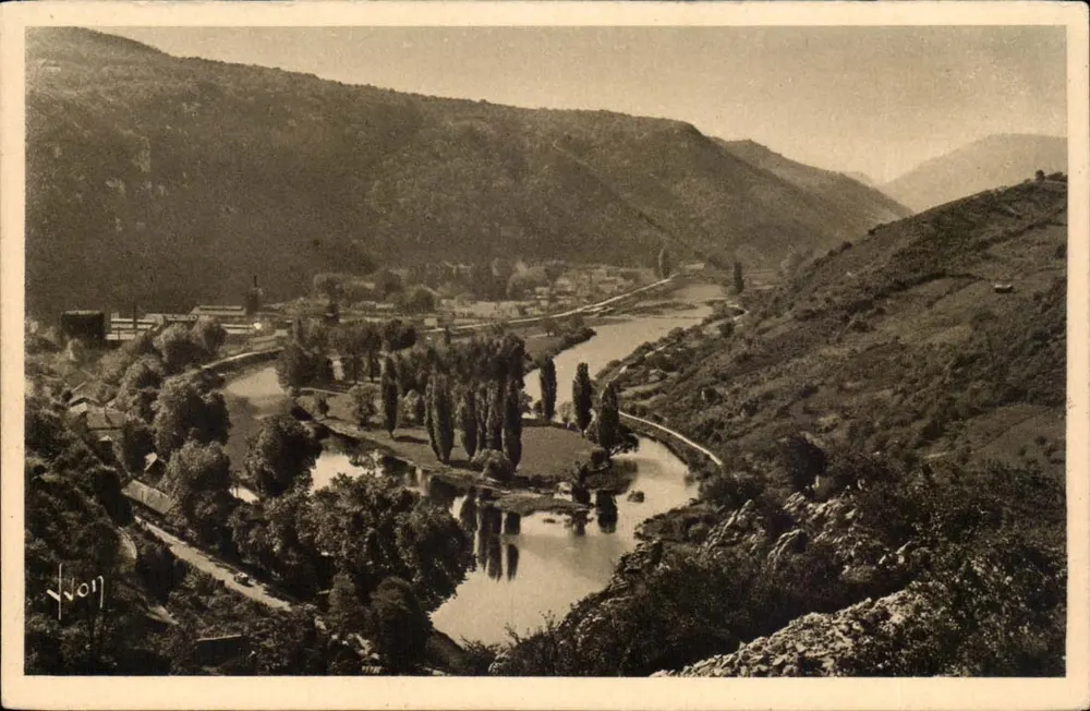 Besançon (Doubs) — O Doubs e a ilha Malpas — Edições d'Art Yvon - Frente
