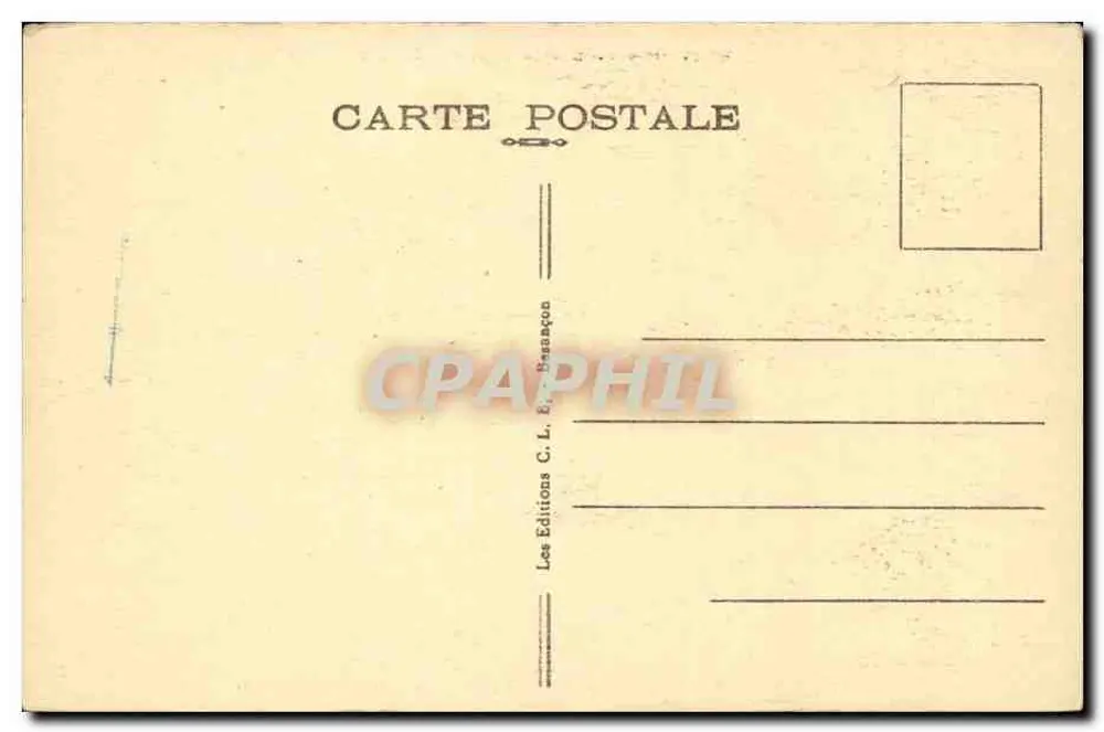 Malbuisson (Doubs) — Uitzicht op het meer Saint-Point — Sites Pittoresques de Franche-Comté, nr. 977 - Achterkant