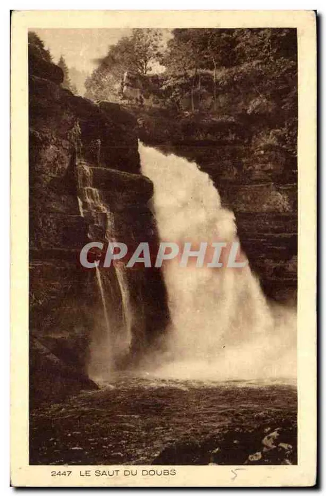 O Salto do Doubs — editor Henri Guillaume, n° 2447 - Frente