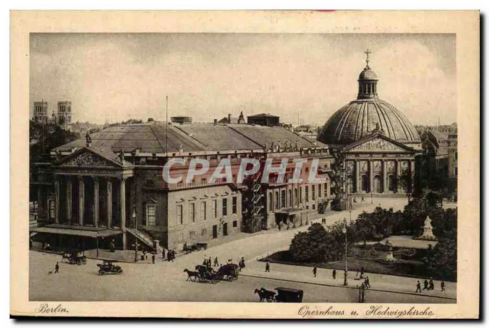 Berlin — Oper und Kirche Hedwig — J. W. B. Ser. Rembrandt Nr. 71 - Vorderseite
