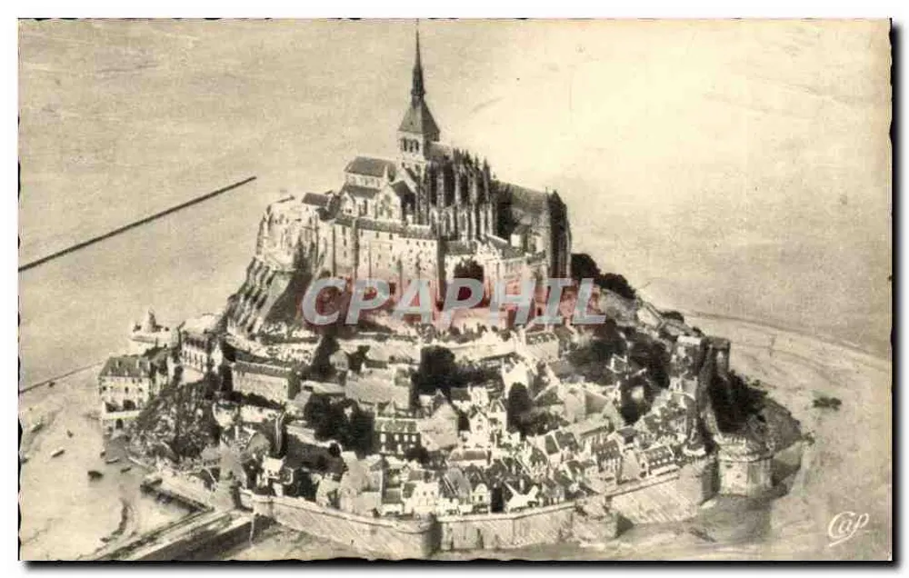 Mont Saint-Michel — Luftbild — Cie des Arts Photographiques, Paris - Vorderseite