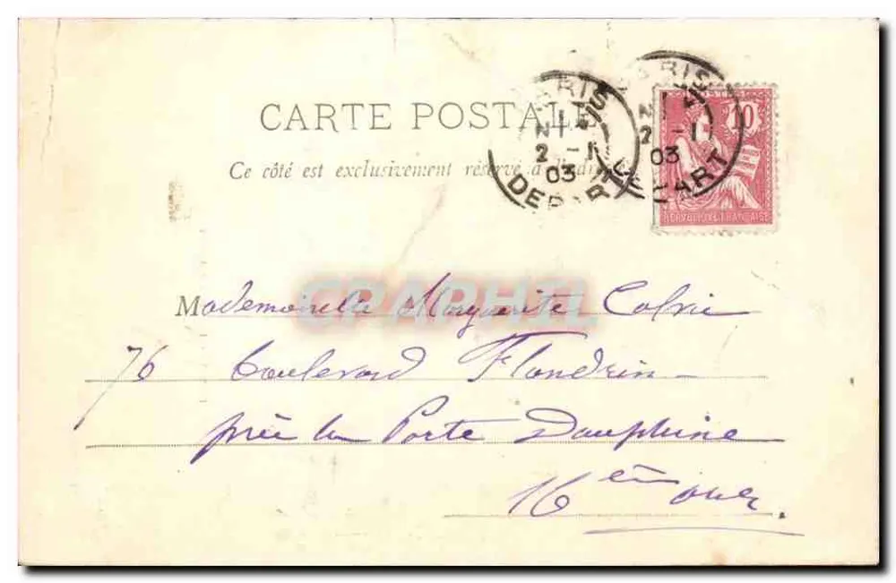 Paris — Palais du Sénat — Verlag A. Tarrida, Paris - Rückseite