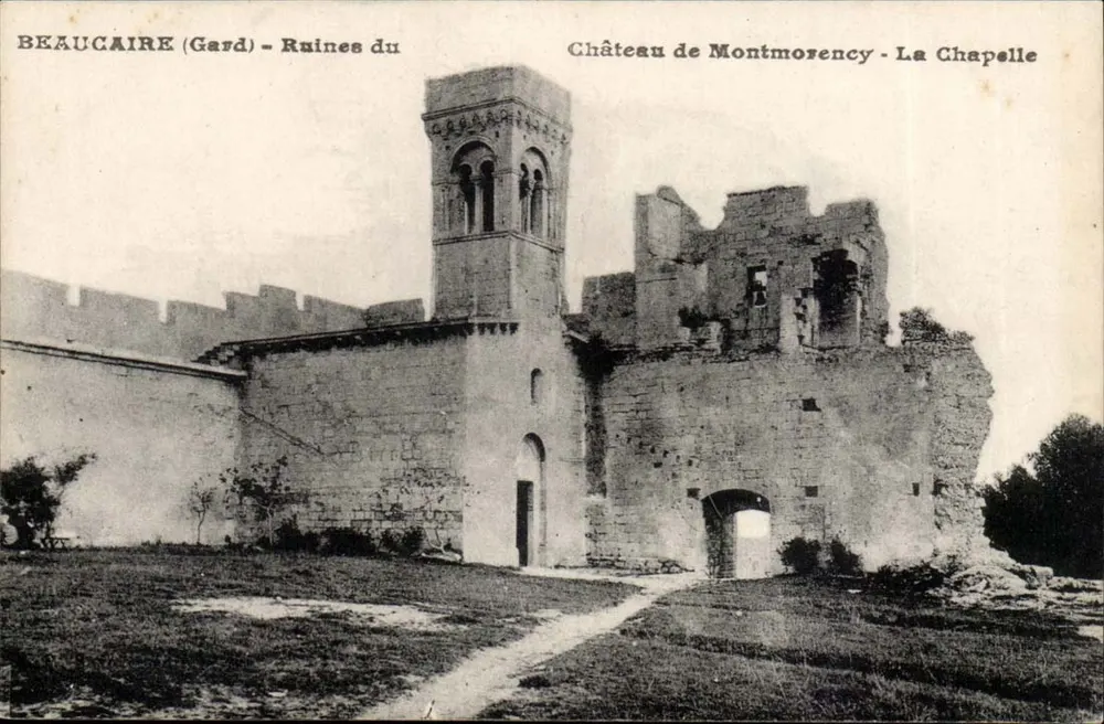 Beaucaire (Gard) - Ruinen des Schlosses Montmorency - Die Kapelle - Vorderseite