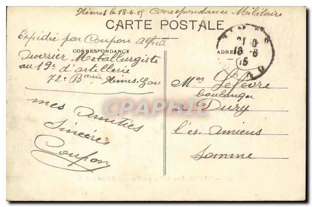 Nîmes — As Arenas - Visão externa — AR. - Verso