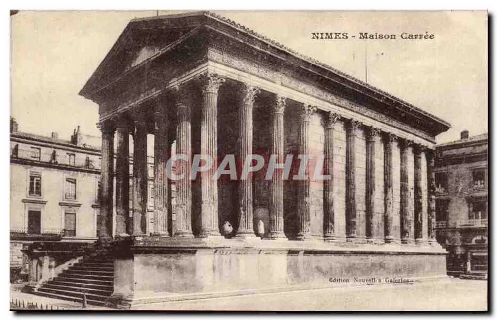 Nîmes - Casa Carrée — Edição Nouvell's Galeries - Frente