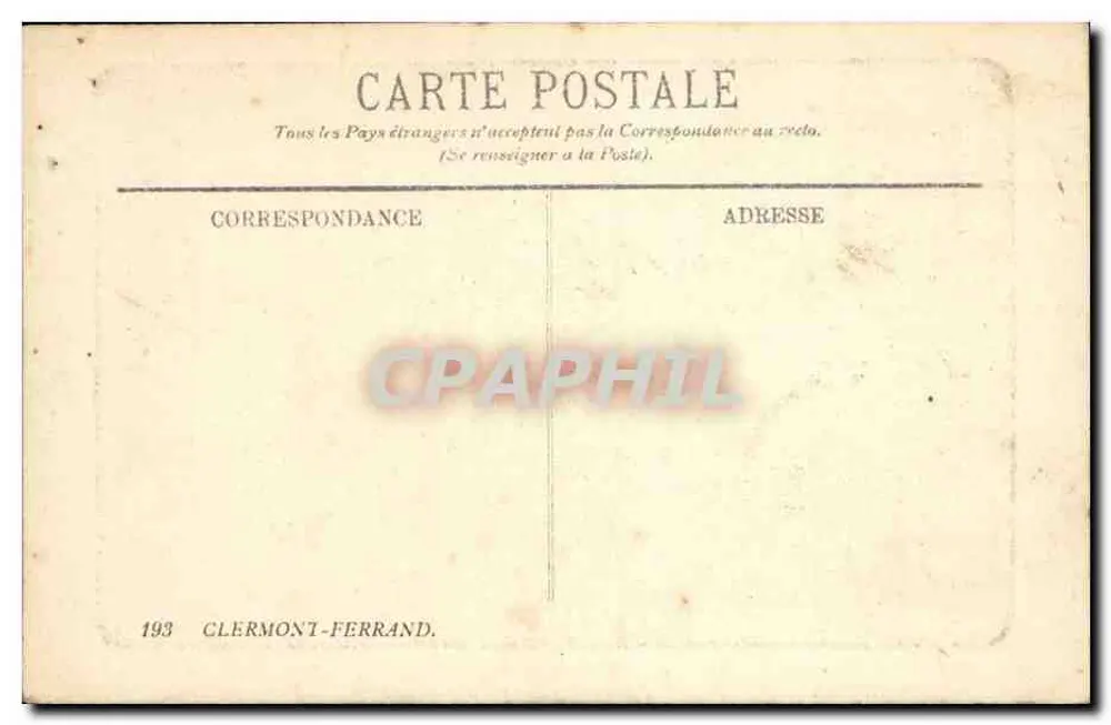 Clermont-Ferrand — A Catedral — L.L. - Verso