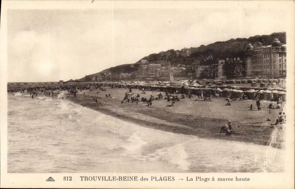 TROUVILLE-REINE der PLAGEN — Die Strände bei Ebbe — Verleger: - Vorderseite