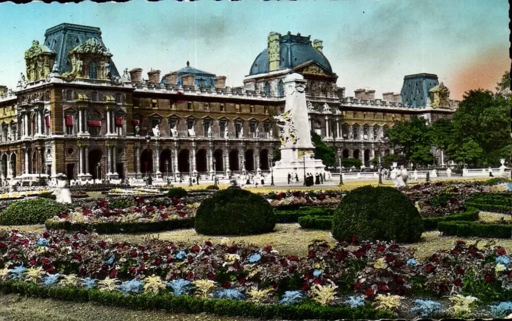 Paris — Der Louvre und der Carrousel-Garten — Verlag: Französisches Werk - Vorderseite