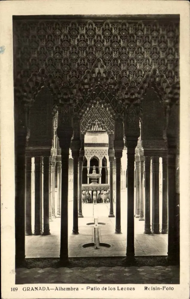 Granada-Alhambra - Patio de los Leones — Rcisin-Foto, n°109 - Recto