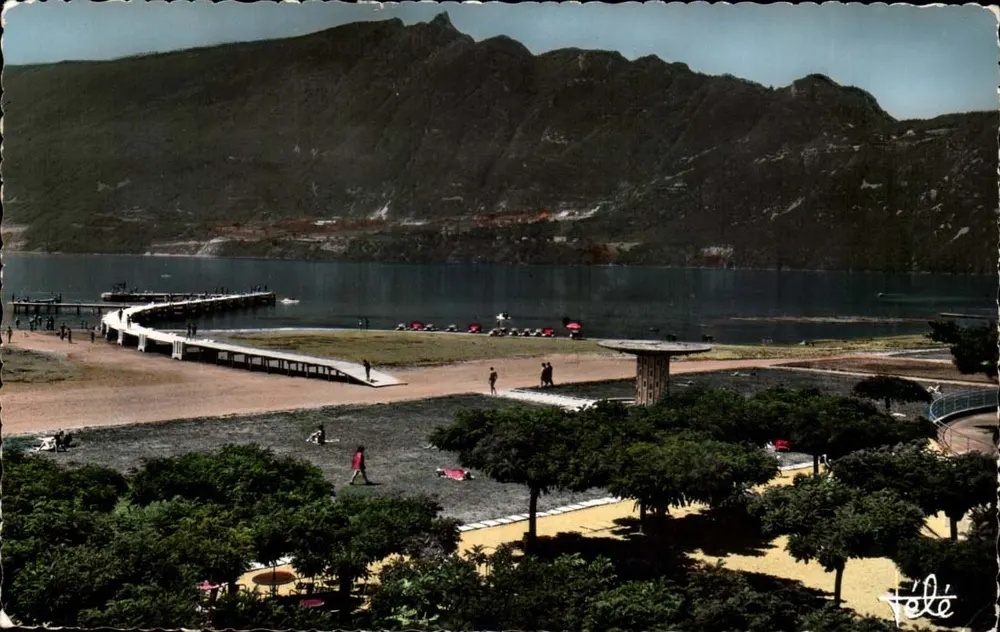 La Spiaggia e la Dent du Chat — Aix-les-Bains — Edizione TÉLÉ - Recto