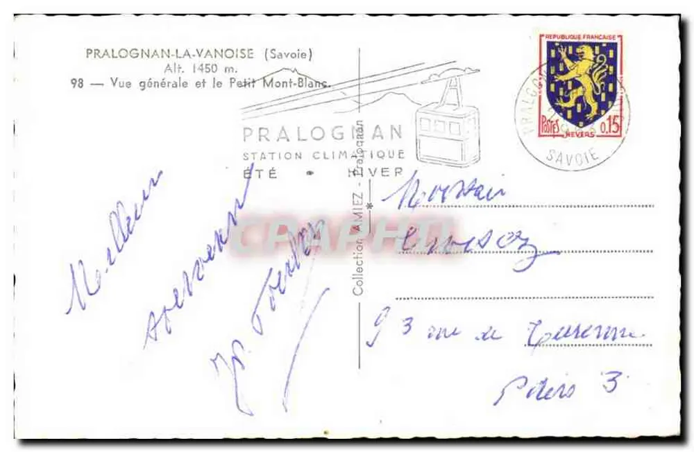 Pralognan-La Vanoise — Kleiner Mont-Blanc — Verlag Pralognan - Rückseite