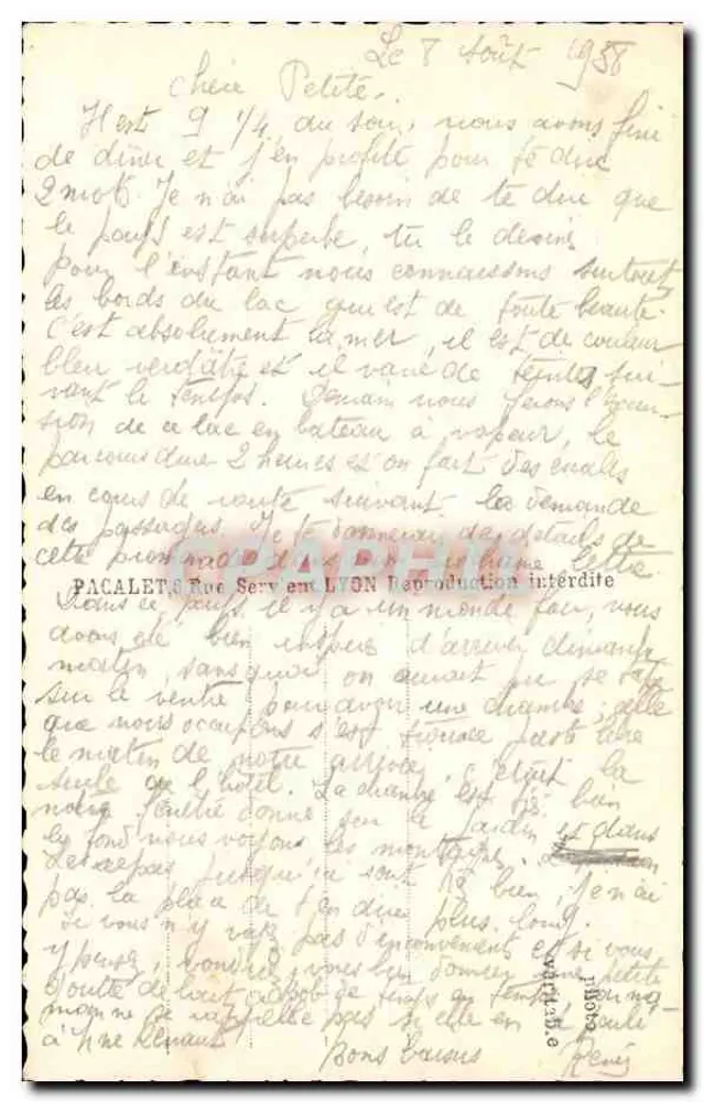 Annecy — Vista Geral — P.L. 81 - Verso