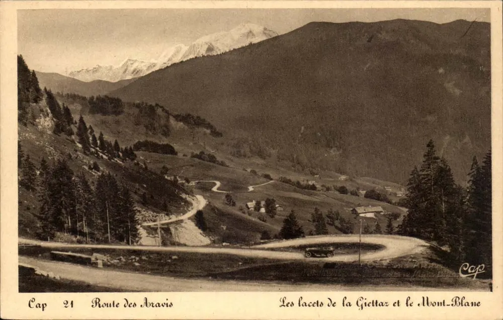 Die Giettaz-Pass und der Mont-Blanc — Route des Aravis — Cap 24 - Vorderseite