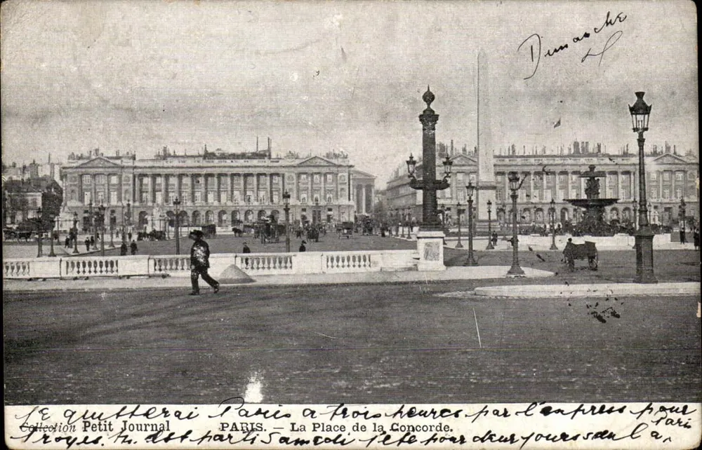 Paris — A Praça da Concorde — Coleção Petit Journal - Frente
