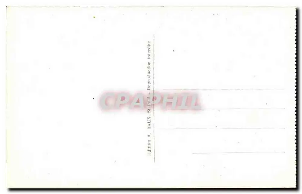 Saint-Paul (A.M.) — Uma Porta Antiga — Edição A. BAUX - Verso