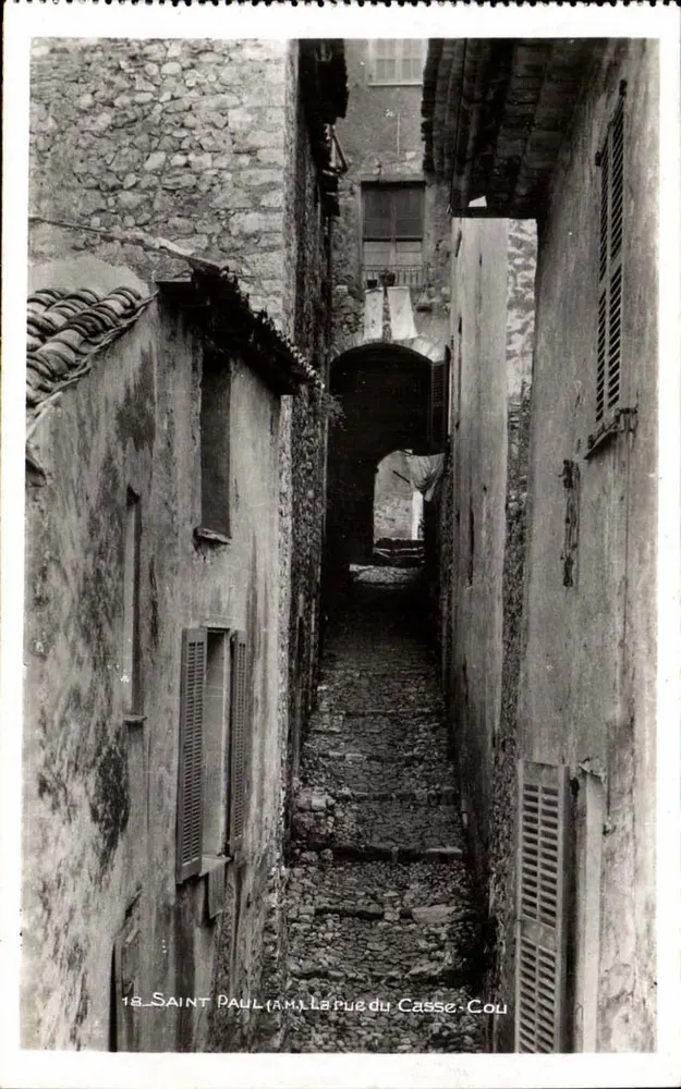 Saint-Paul-la-Roche — A rua do Casse-Cou — Edição A. BAUX - Frente