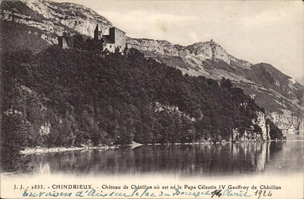 Chindrieux - Schloss Châtillon, wo Papst Celestin IV, Geoffroy de Châtillon geboren wurde — J.J. n°2833 - Vorderseite