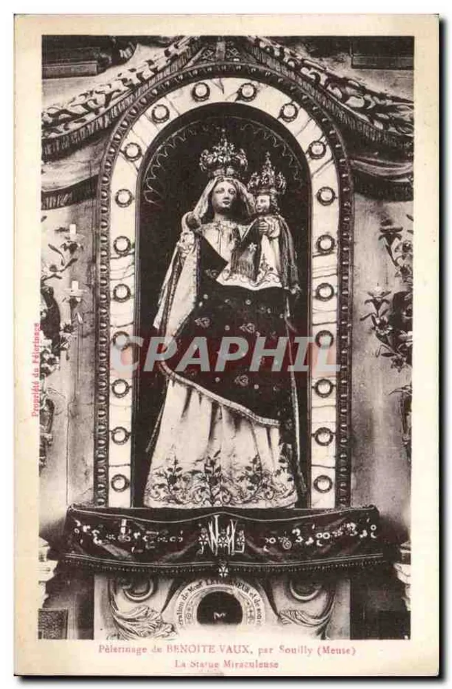 Pilgerung von BENOITE VAUX, von Souilly (Mense) — Die Wunderstatue - Vorderseite