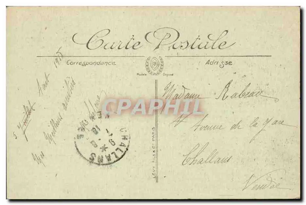 Paris — Die Brücke von Iéna und das Trocadéro — LL. — Nr. 850 - Rückseite
