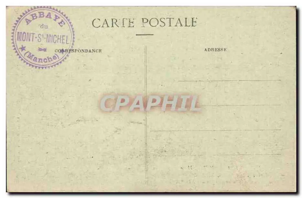 Cloître e Lavatorium da Abadia de Mont-Saint-Michel — XIIIº século — J.P. - 42 - Verso