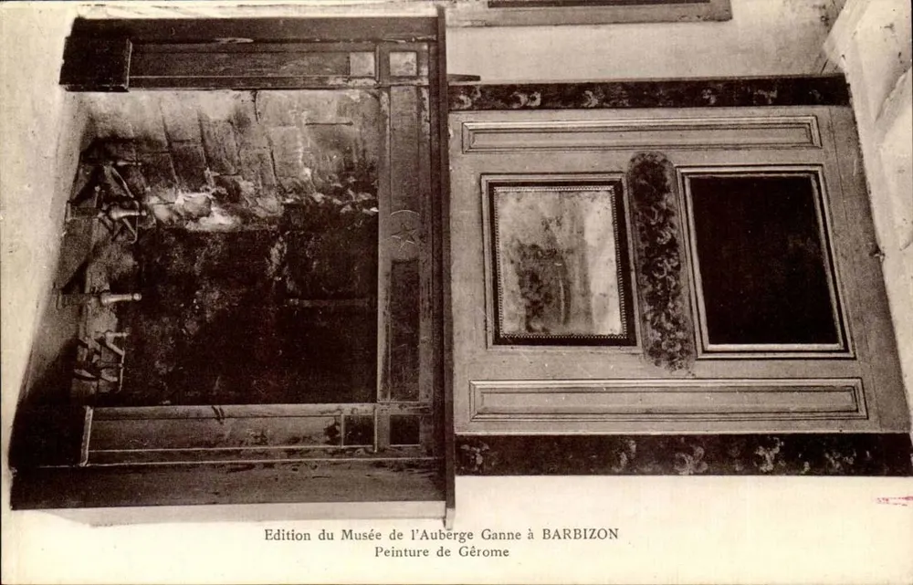 Innenraum der Ganne-Gaststätte in Barbizon — Wandmalereien — Ausgabe des Museums der Ganne-Gaststätte - Vorderseite