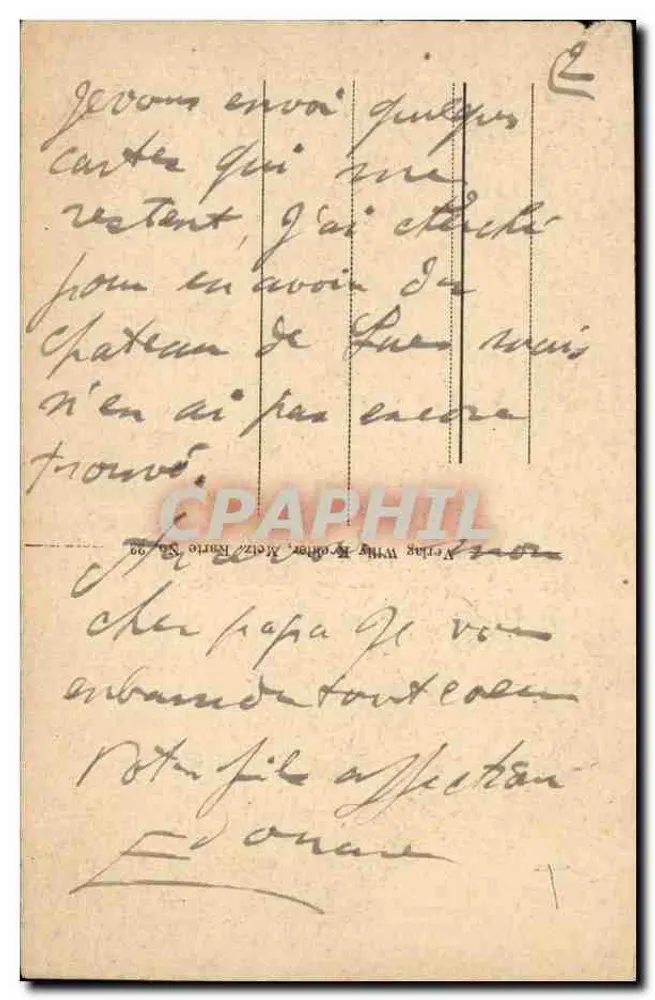 Metz — Interior da catedral — Verlag WTH, Metz, N° 22 - Verso
