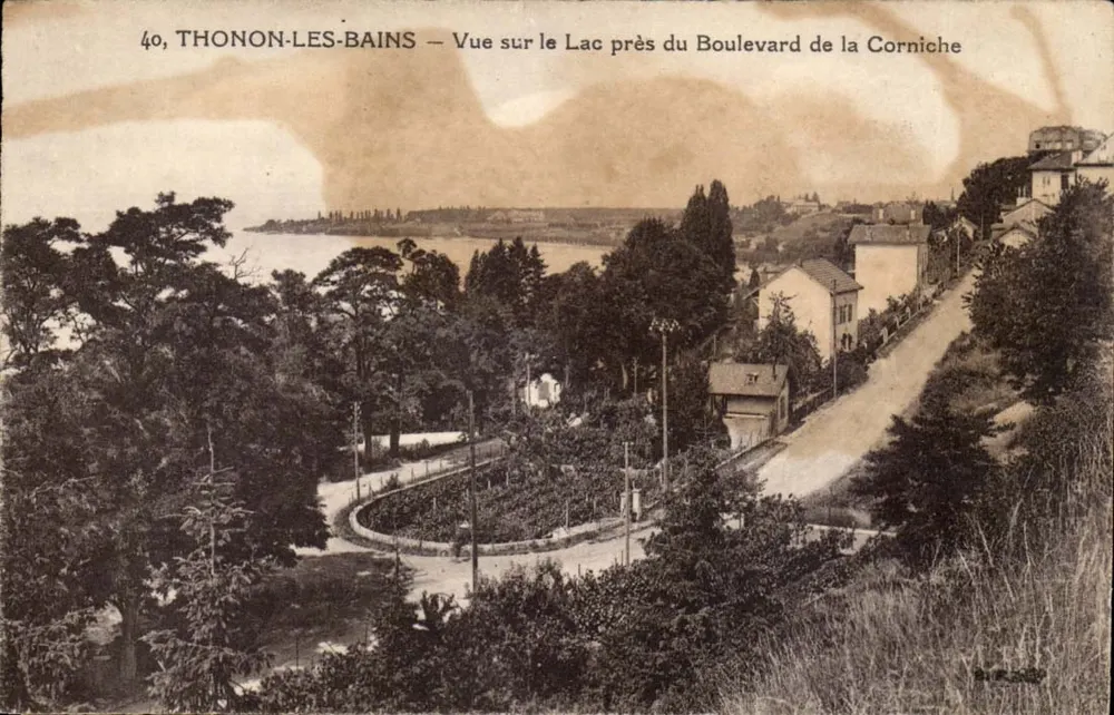 Thonon-les-Bains — Blick auf den See in der Nähe des Boulevard de la Corniche — n°40 - Vorderseite